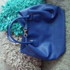 Royal blue tote bag